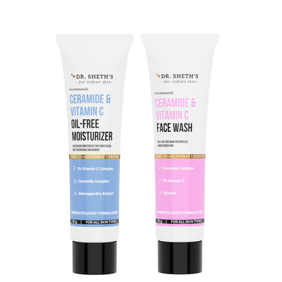 Ceramide & Vitamin C Combo ( OFM + Facewash)
