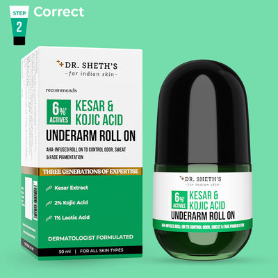 KESAR & KOJIC ACID UNDERARM ROLL ON - 50ml