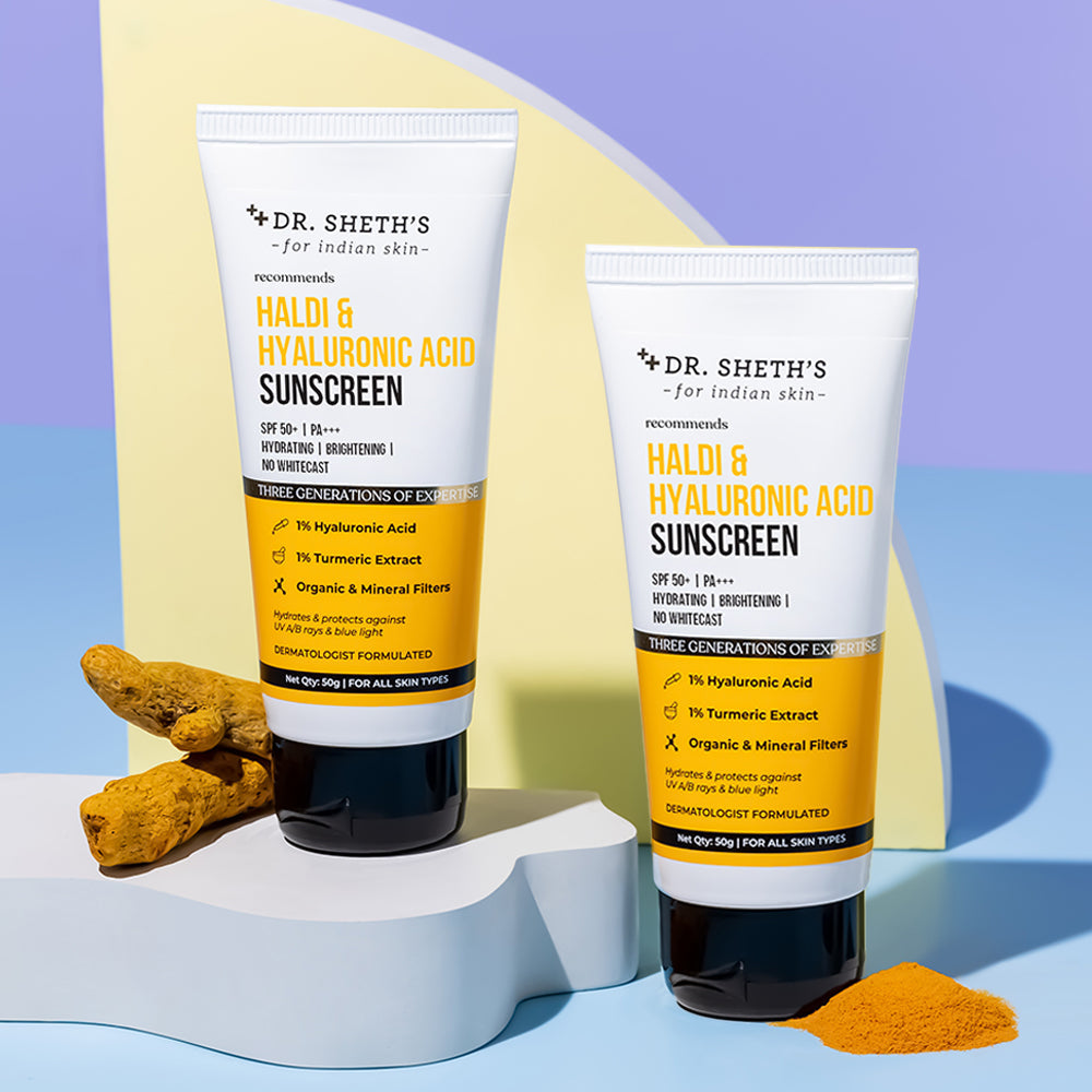 Haldi & Hyaluronic Acid Sunscreen - Pack of 2