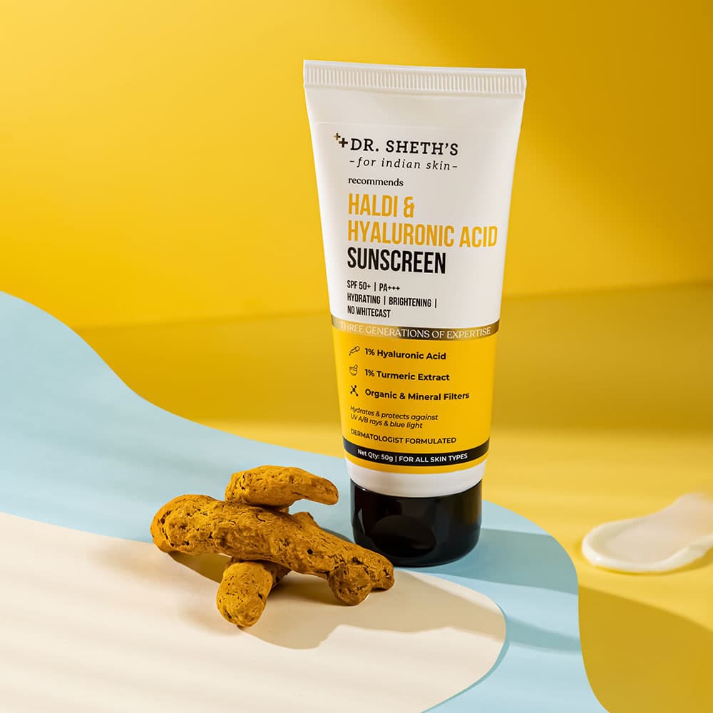 Haldi & Hyaluronic Acid Sunscreen | SPF 50 | PA +++ | For Men