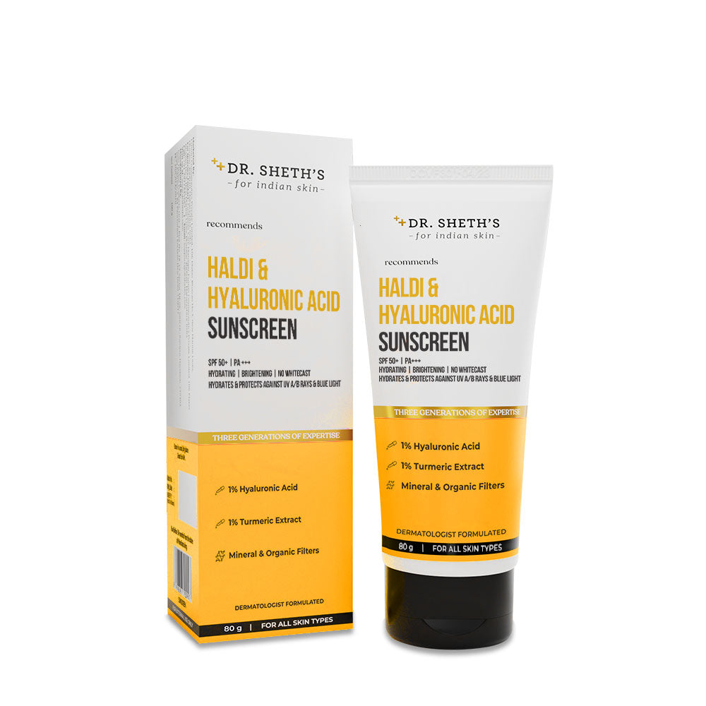 Haldi & Hyaluronic Acid Sunscreen - 80gm